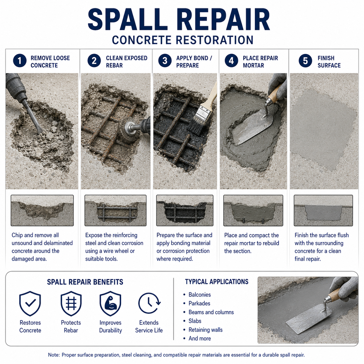 spall repair
