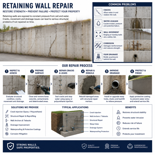 retaining wall repair